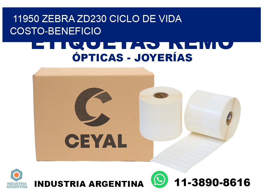 11950 Zebra ZD230 ciclo de vida costo-beneficio