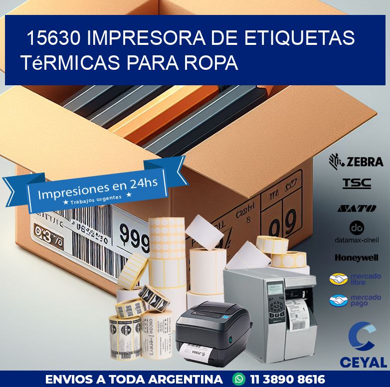 15630 impresora de etiquetas térmicas para ropa