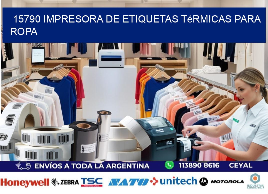 15790 impresora de etiquetas térmicas para ropa