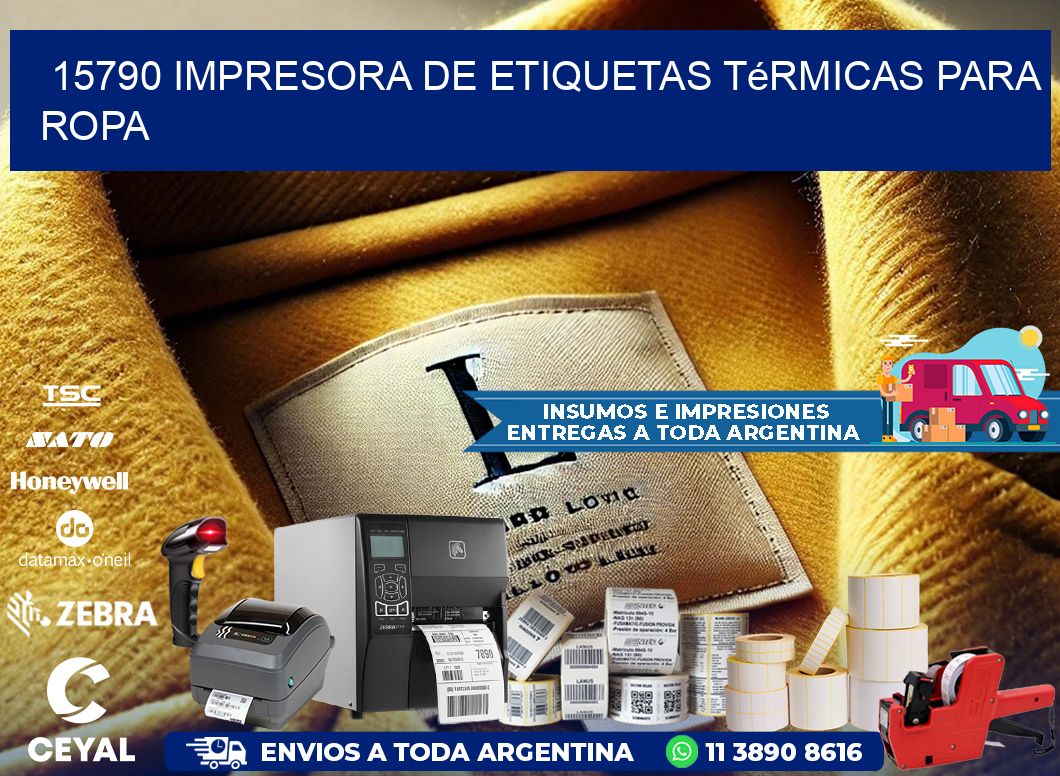 15790 impresora de etiquetas térmicas para ropa