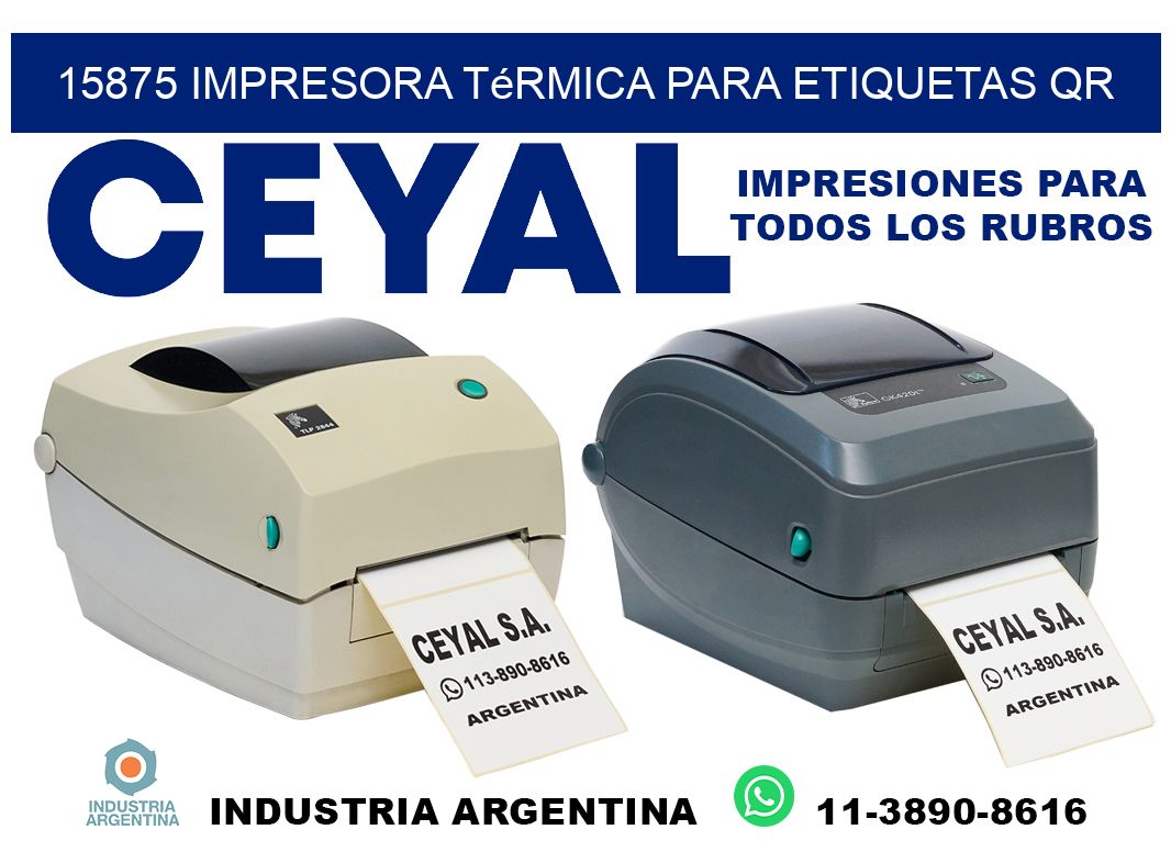 15875 impresora térmica para etiquetas QR