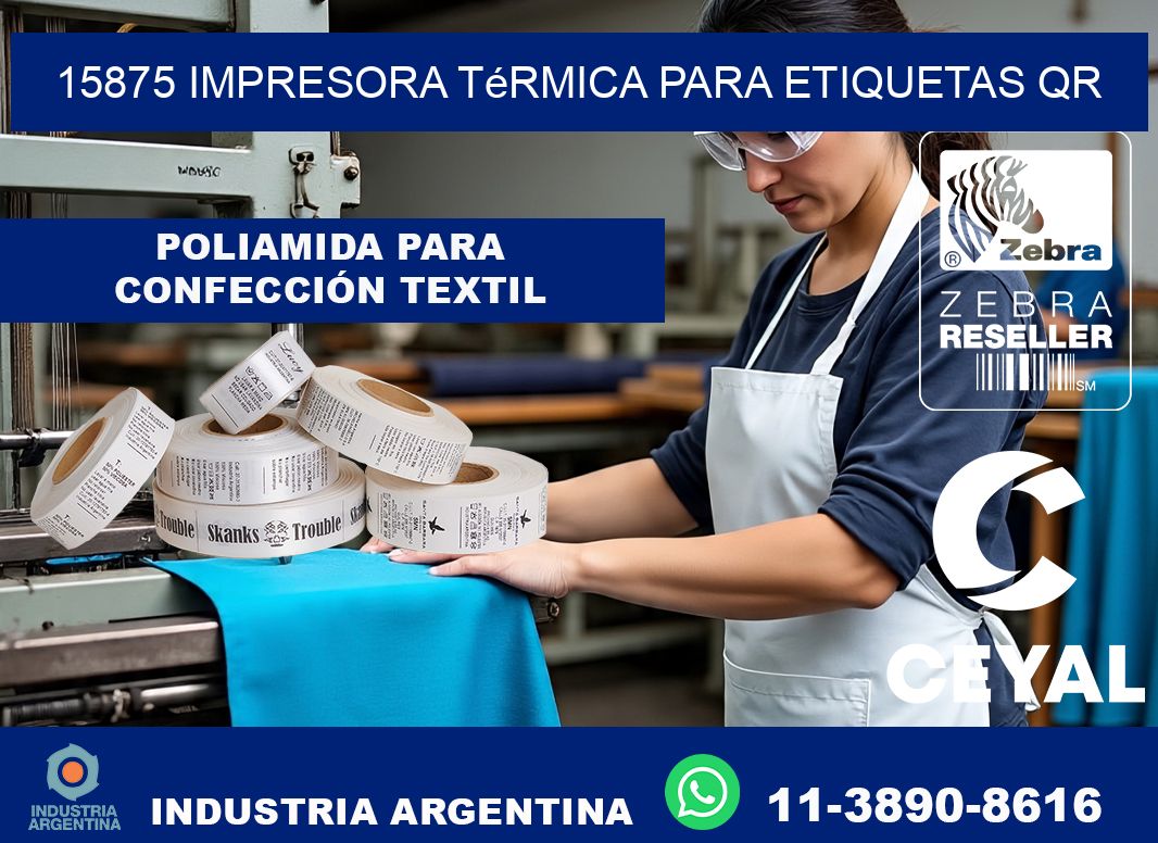 15875 impresora térmica para etiquetas QR