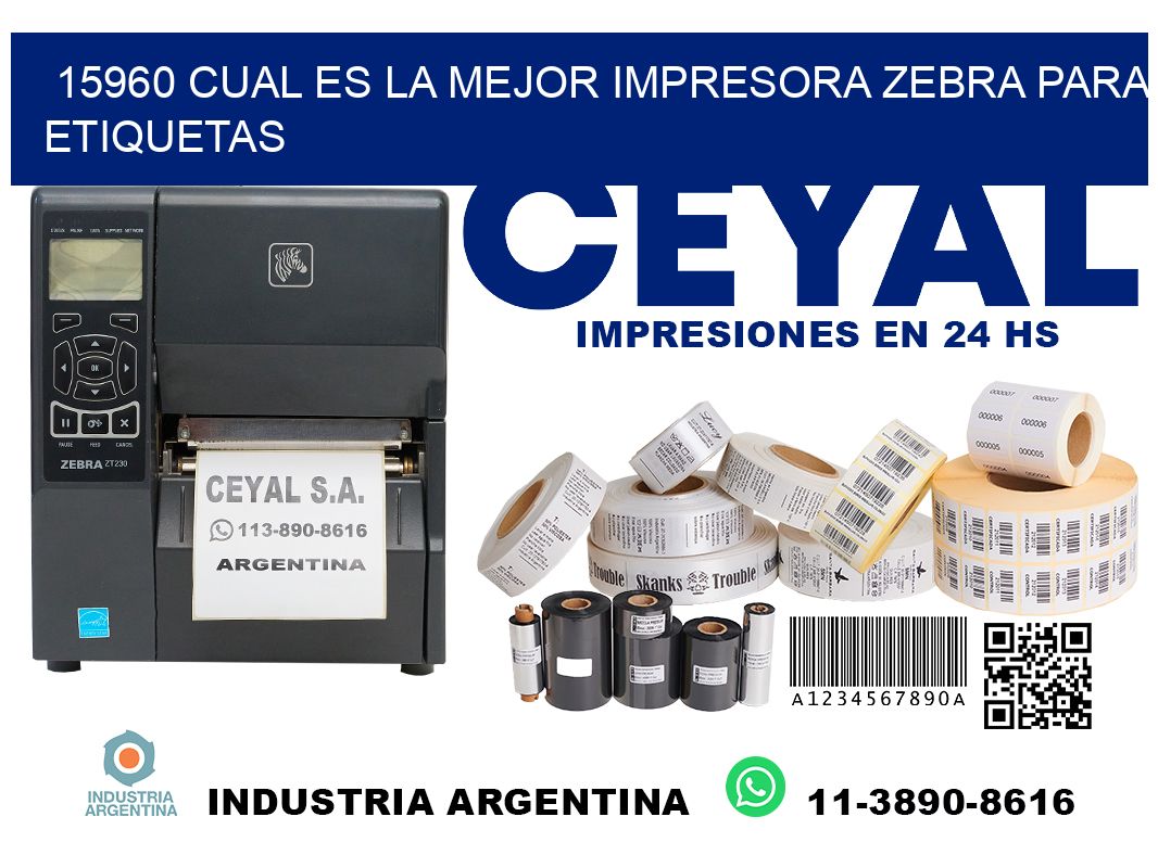 15960 cual es la mejor impresora zebra para etiquetas