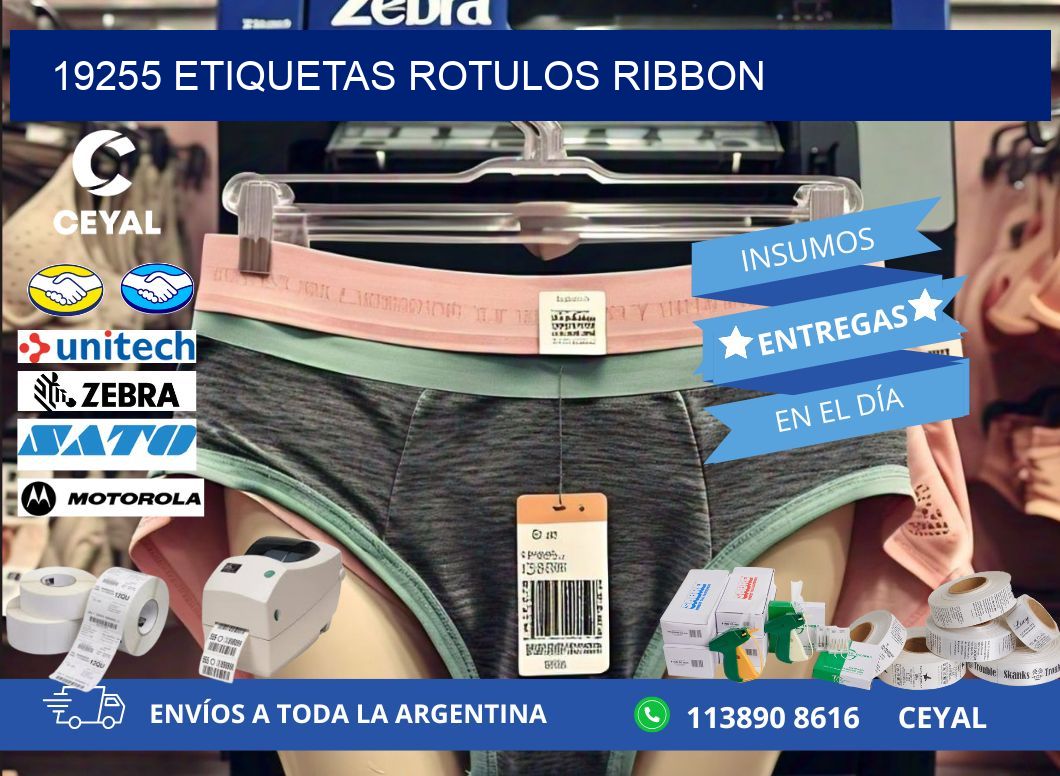 19255 Etiquetas rotulos ribbon