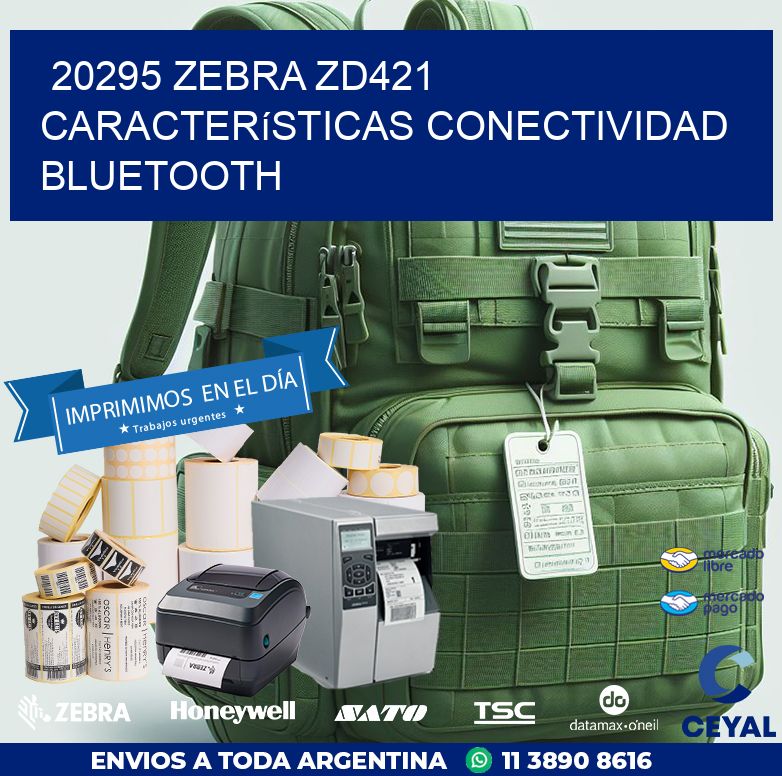 20295 Zebra ZD421 características conectividad Bluetooth