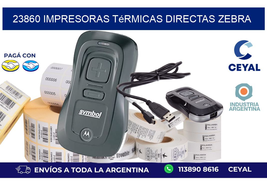 23860 impresoras térmicas directas zebra