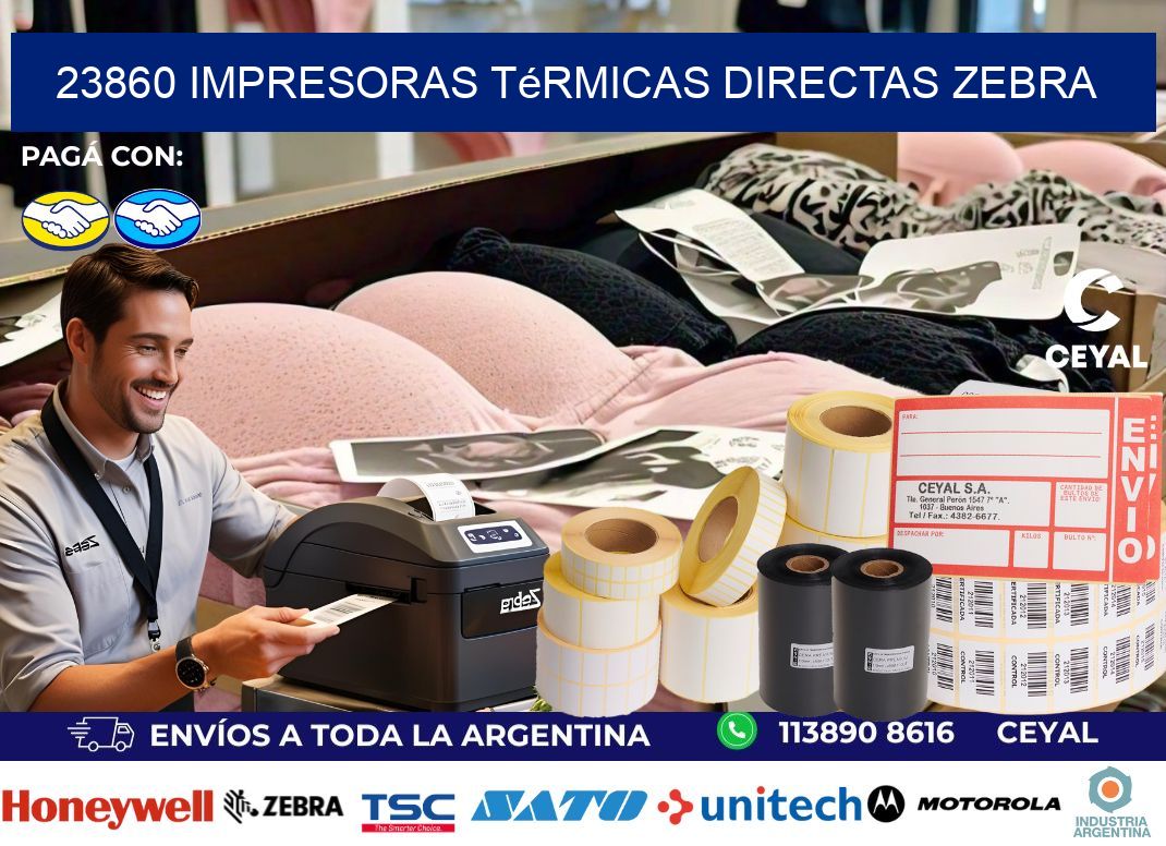 23860 impresoras térmicas directas zebra