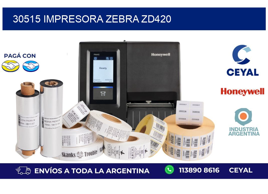 30515 Impresora Zebra ZD420