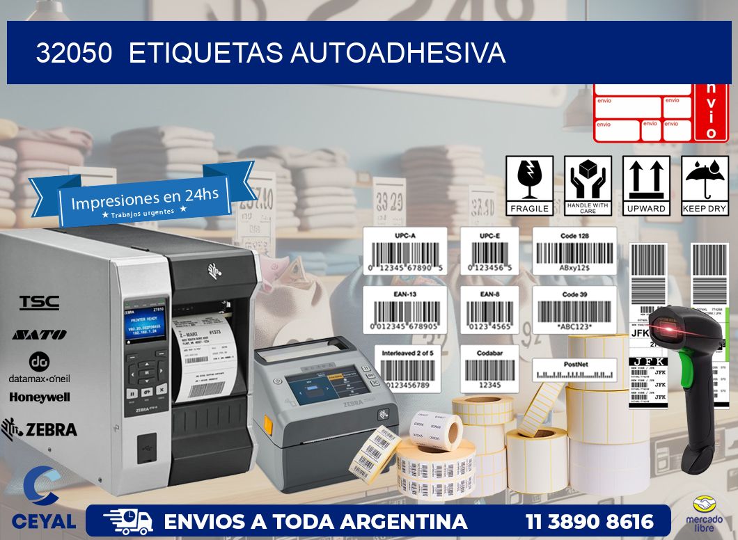 32050  etiquetas autoadhesiva