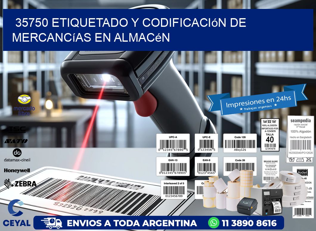 35750 Etiquetado y codificación de mercancías en almacén