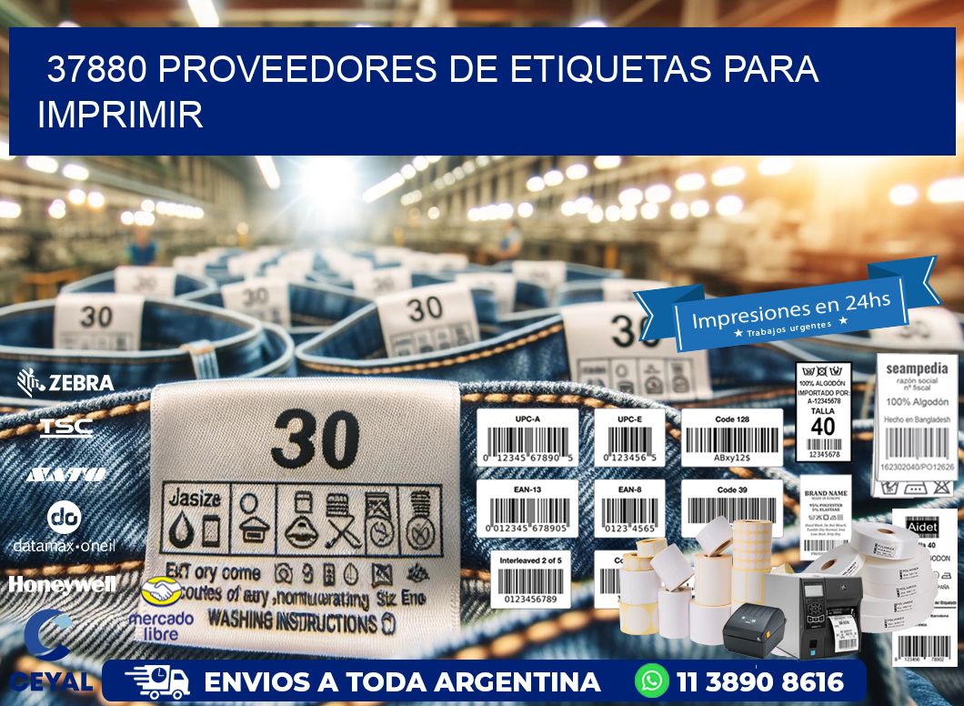 37880 proveedores de etiquetas para imprimir