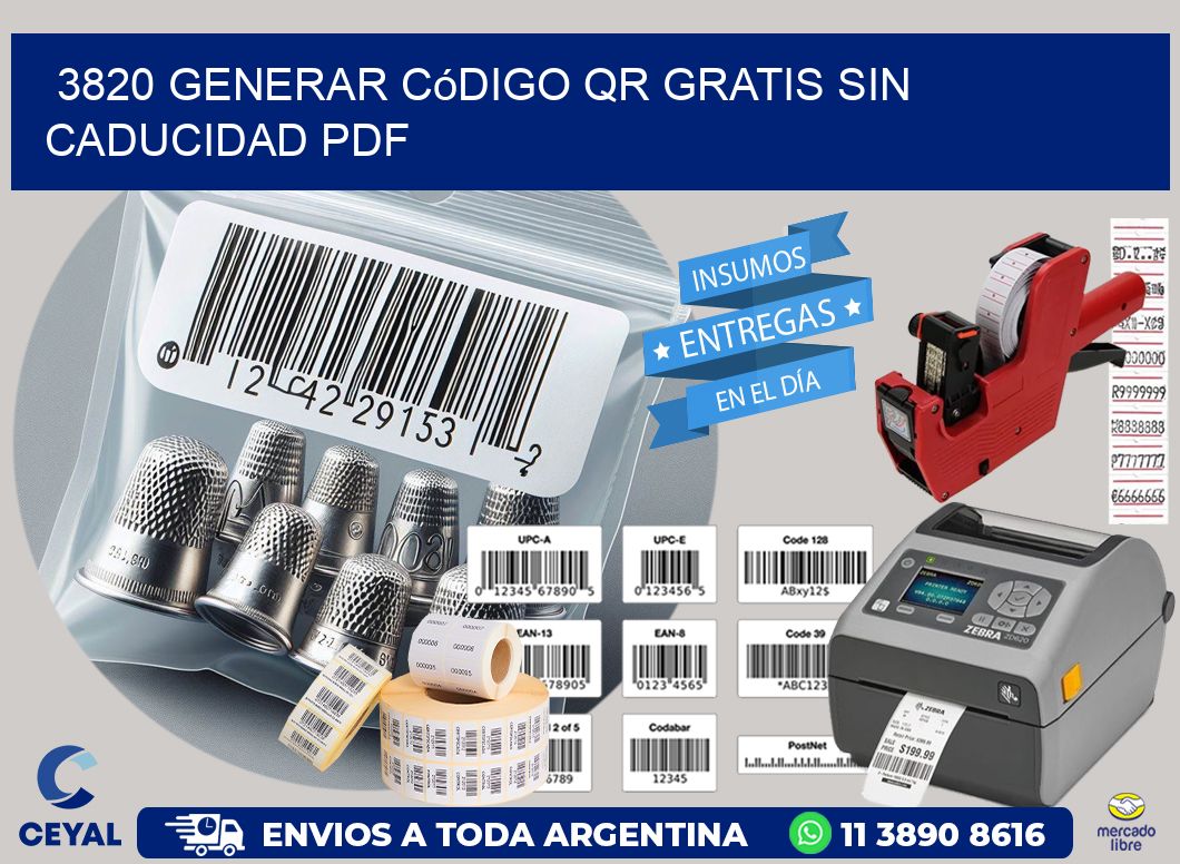 3820 Generar código QR gratis sin caducidad PDF