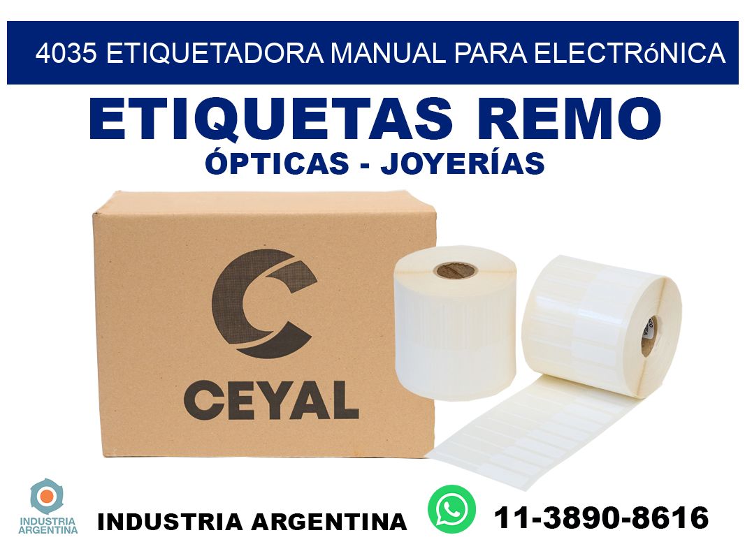 4035 etiquetadora manual para electrónica