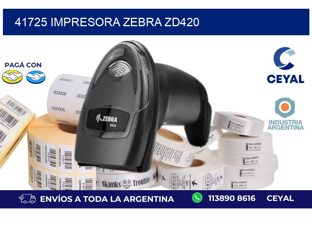 41725 Impresora Zebra ZD420