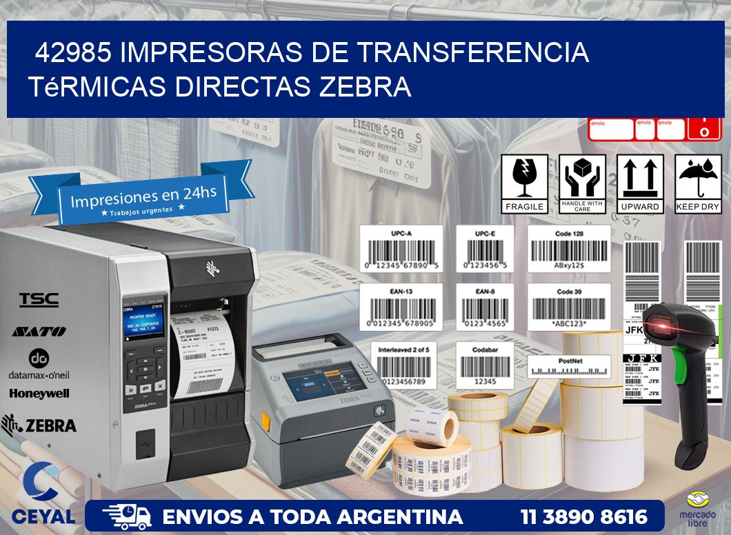 42985 impresoras de Transferencia térmicas directas zebra