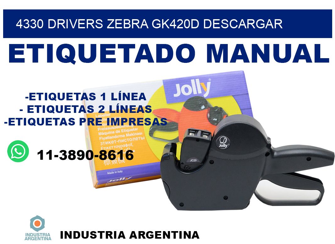 4330 drivers zebra gk420d descargar