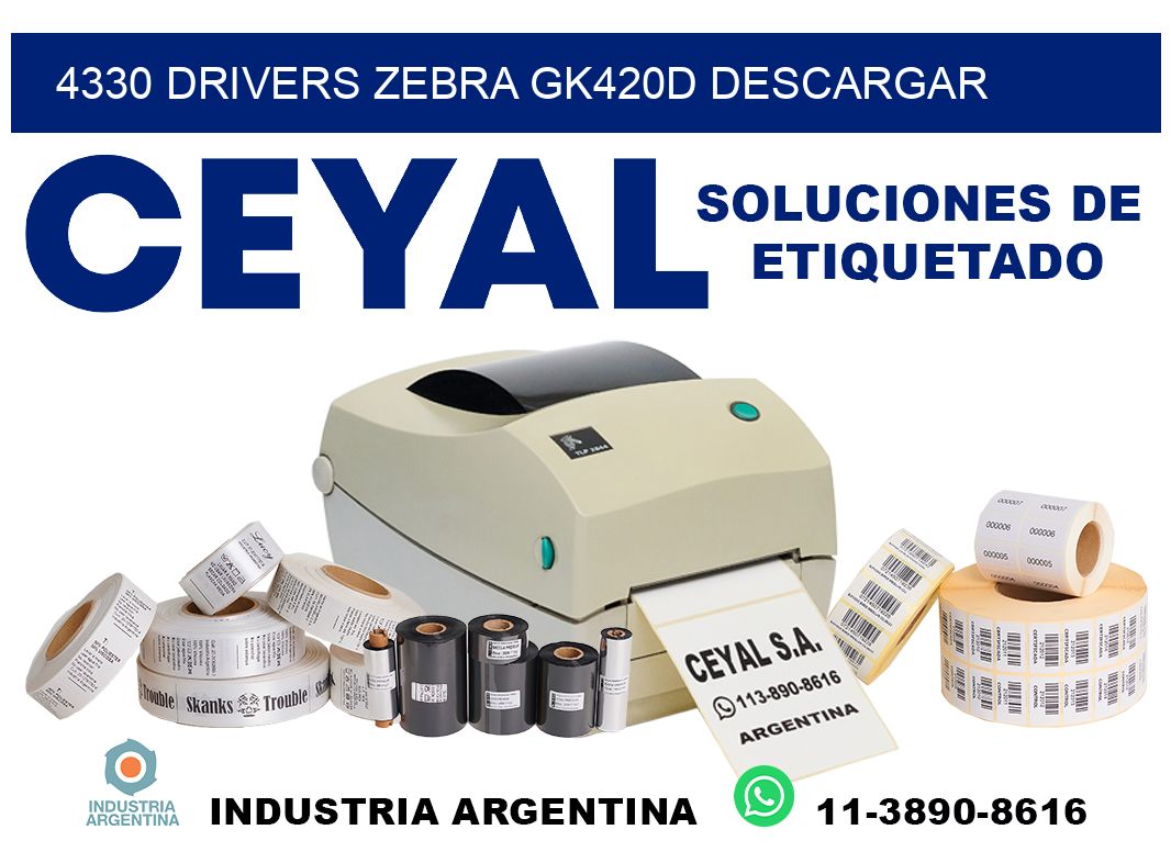 4330 drivers zebra gk420d descargar