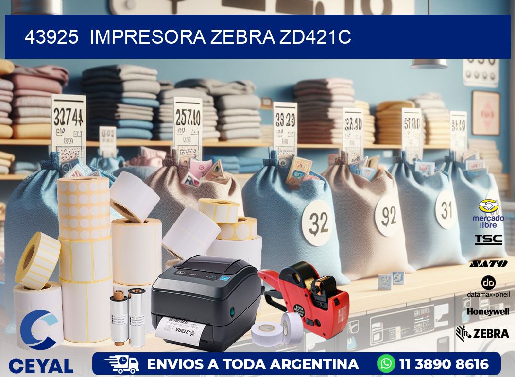 43925 Impresora Zebra zd421c