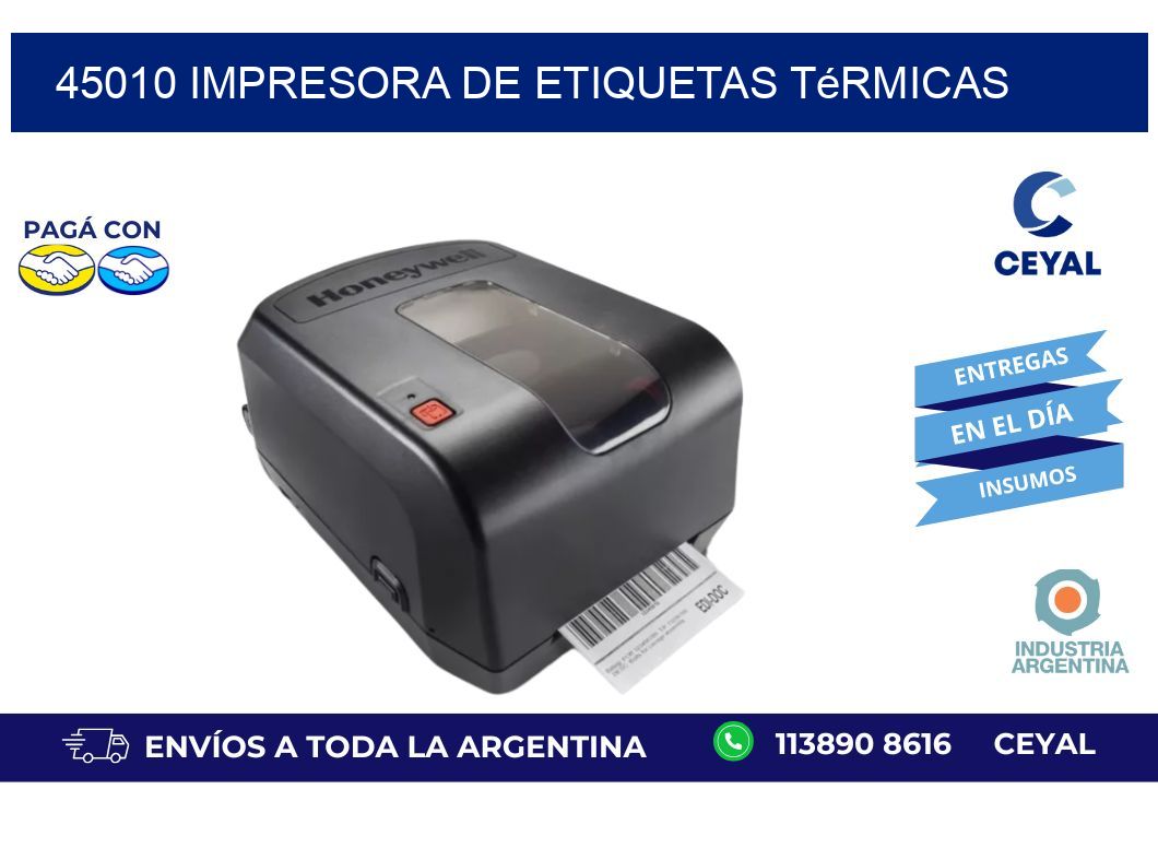 45010 Impresora de etiquetas térmicas