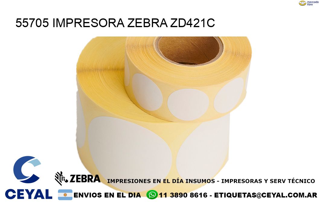 55705 Impresora Zebra zd421c