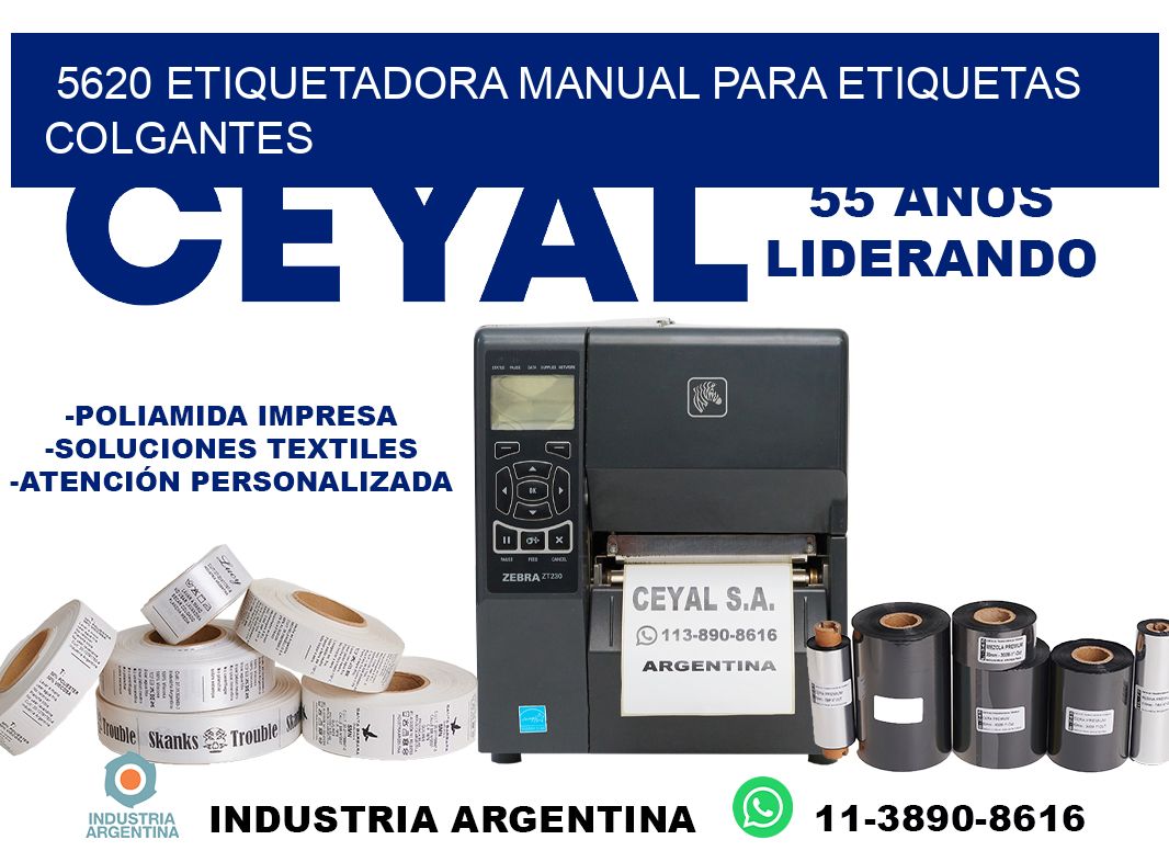 5620 etiquetadora manual para etiquetas colgantes