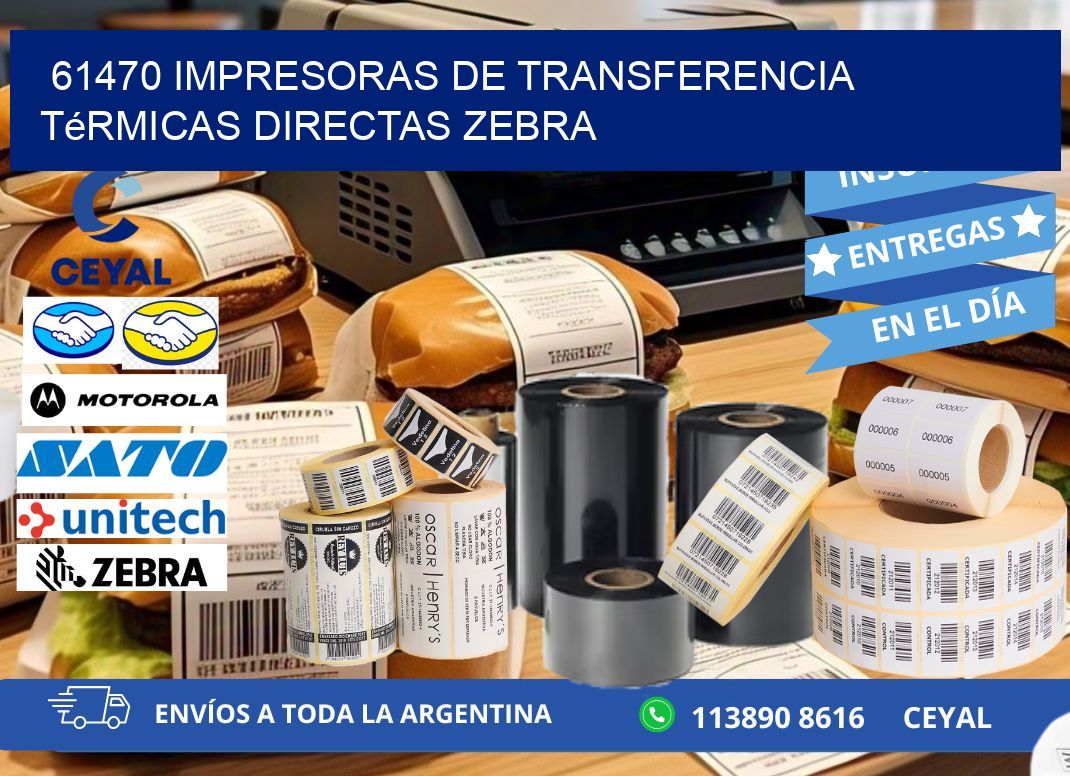 61470 impresoras de Transferencia  térmicas directas zebra
