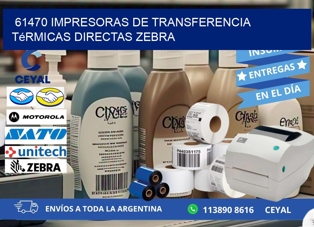 61470 impresoras de Transferencia  térmicas directas zebra