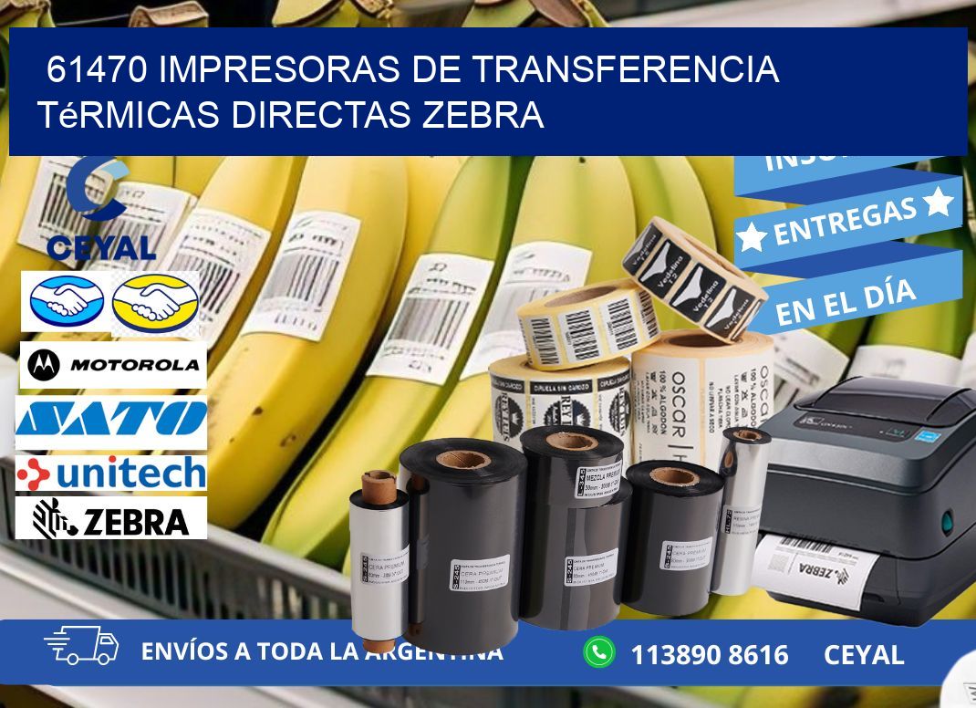 61470 impresoras de Transferencia  térmicas directas zebra