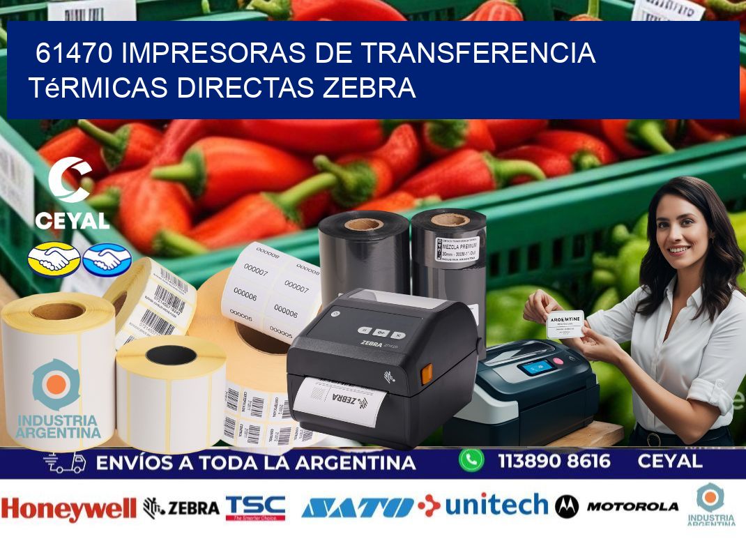 61470 impresoras de Transferencia  térmicas directas zebra