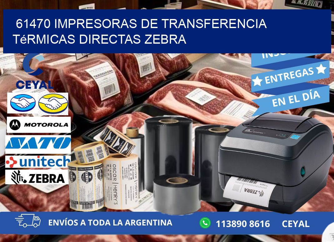 61470 impresoras de Transferencia  térmicas directas zebra