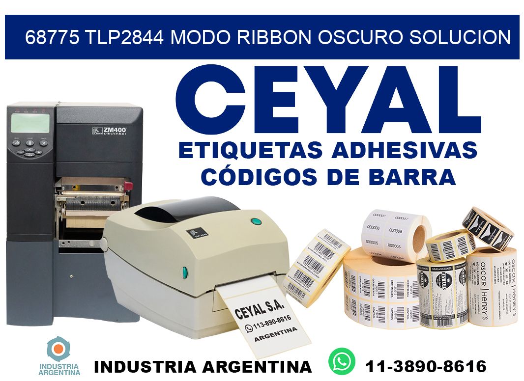 68775 tlp2844 modo ribbon oscuro solucion