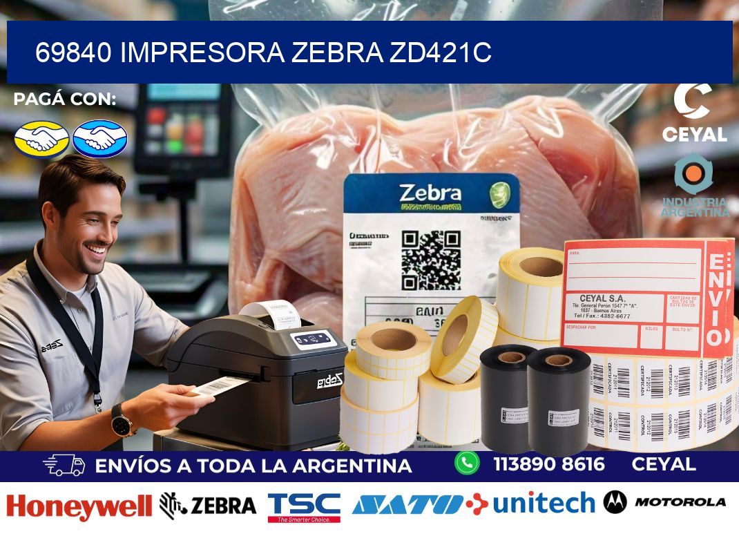 69840 Impresora Zebra zd421c
