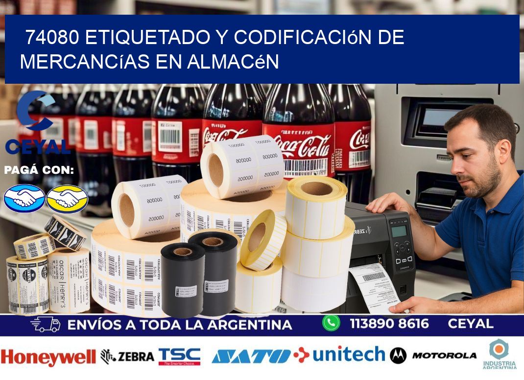 74080 Etiquetado y codificación de mercancías en almacén