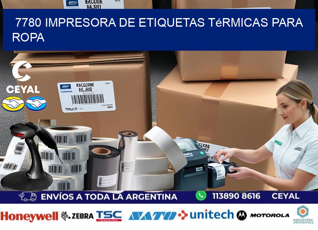 7780 impresora de etiquetas térmicas para ropa