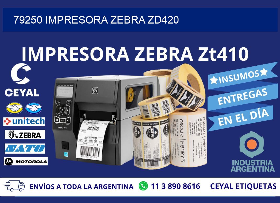 79250 Impresora Zebra ZD420