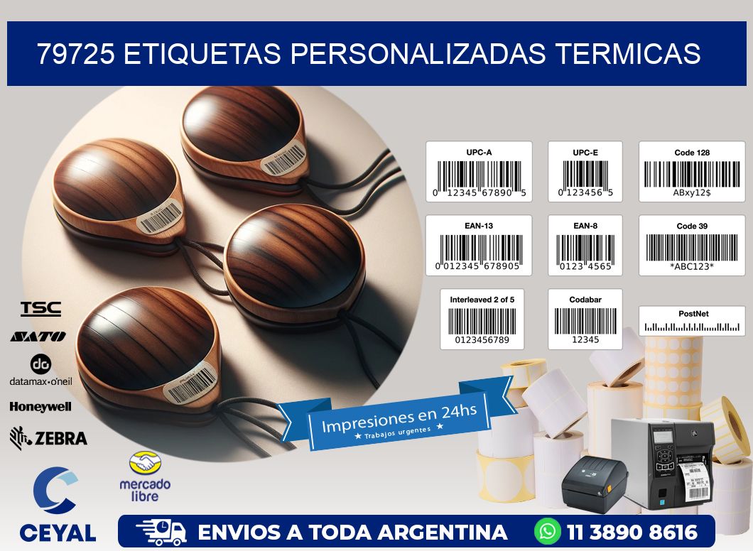 79725 Etiquetas personalizadas termicas