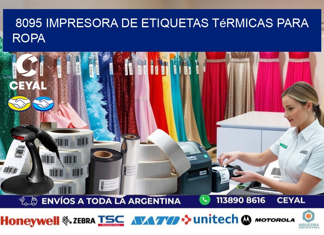 8095 impresora de etiquetas térmicas para ropa