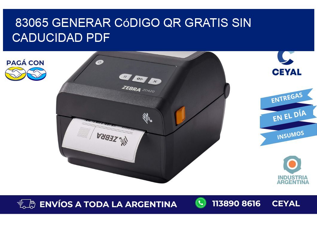 83065 Generar código QR gratis sin caducidad PDF