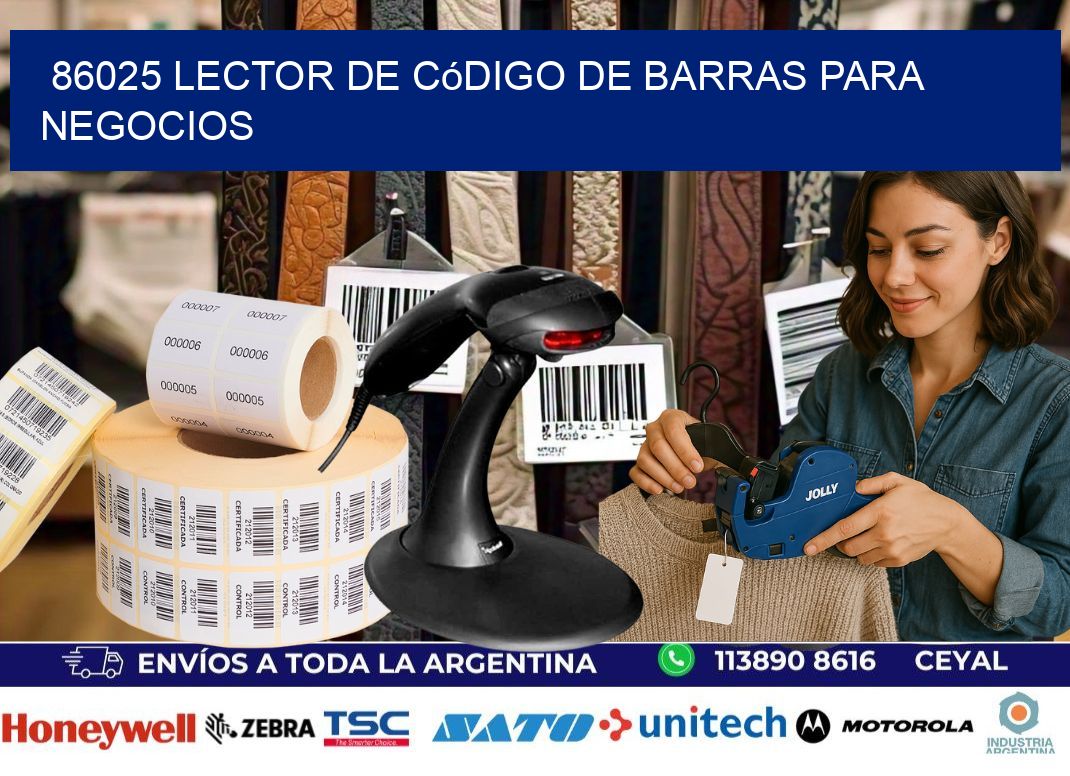 86025 Lector de código de barras para negocios
