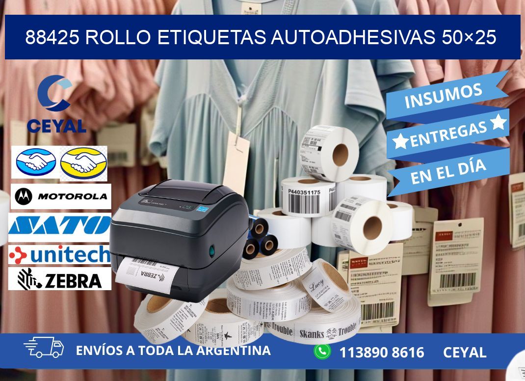 88425 Rollo Etiquetas autoadhesivas 50×25
