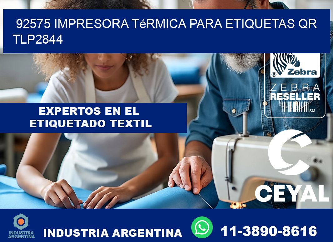 92575 impresora térmica para etiquetas QR TLP2844