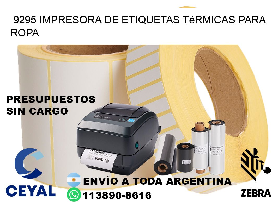 9295 impresora de etiquetas térmicas para ropa