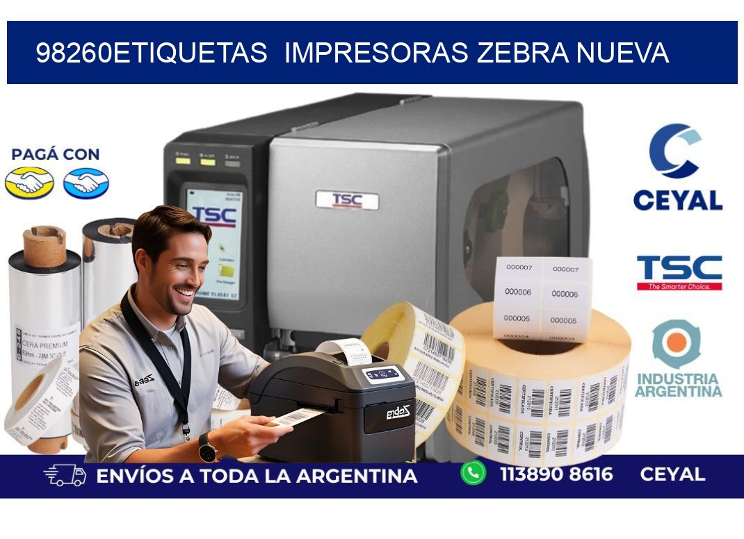 98260etiquetas  impresoras zebra nueva