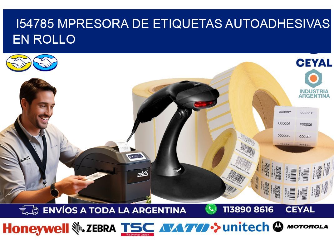 I54785 mpresora de etiquetas autoadhesivas en rollo
