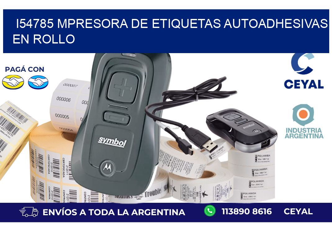 I54785 mpresora de etiquetas autoadhesivas en rollo