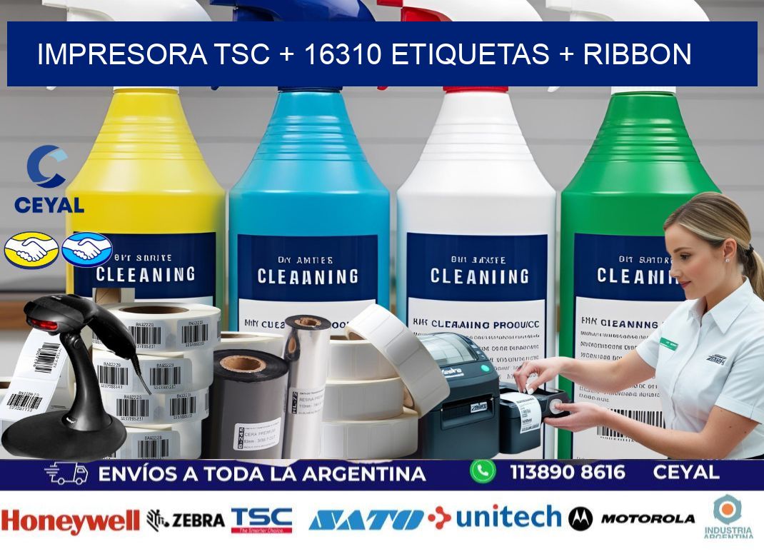 impresora TSC + 16310 etiquetas + ribbon