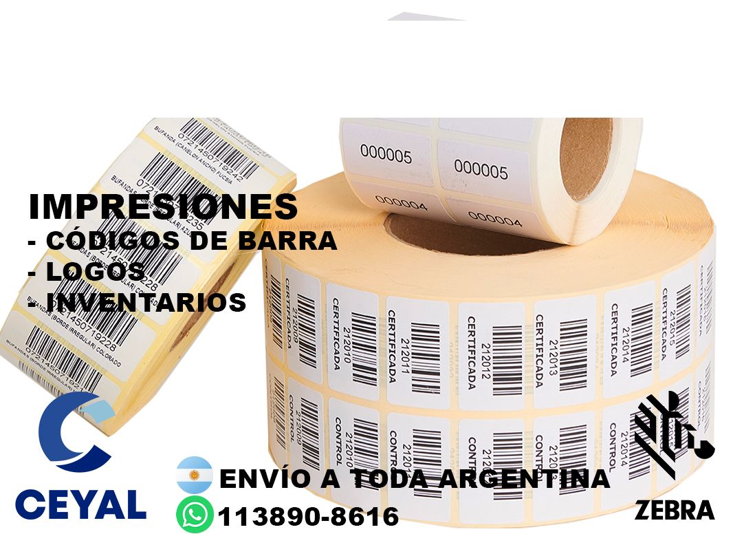 impresora codigos de barras + 79670 etiquetas + ribbon