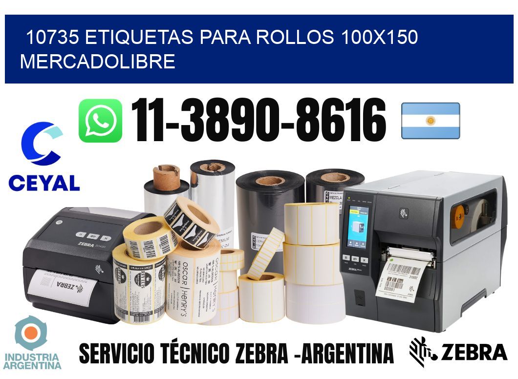 10735 etiquetas para rollos 100x150 mercadolibre