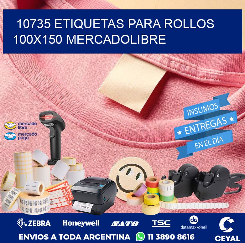 10735 etiquetas para rollos 100x150 mercadolibre