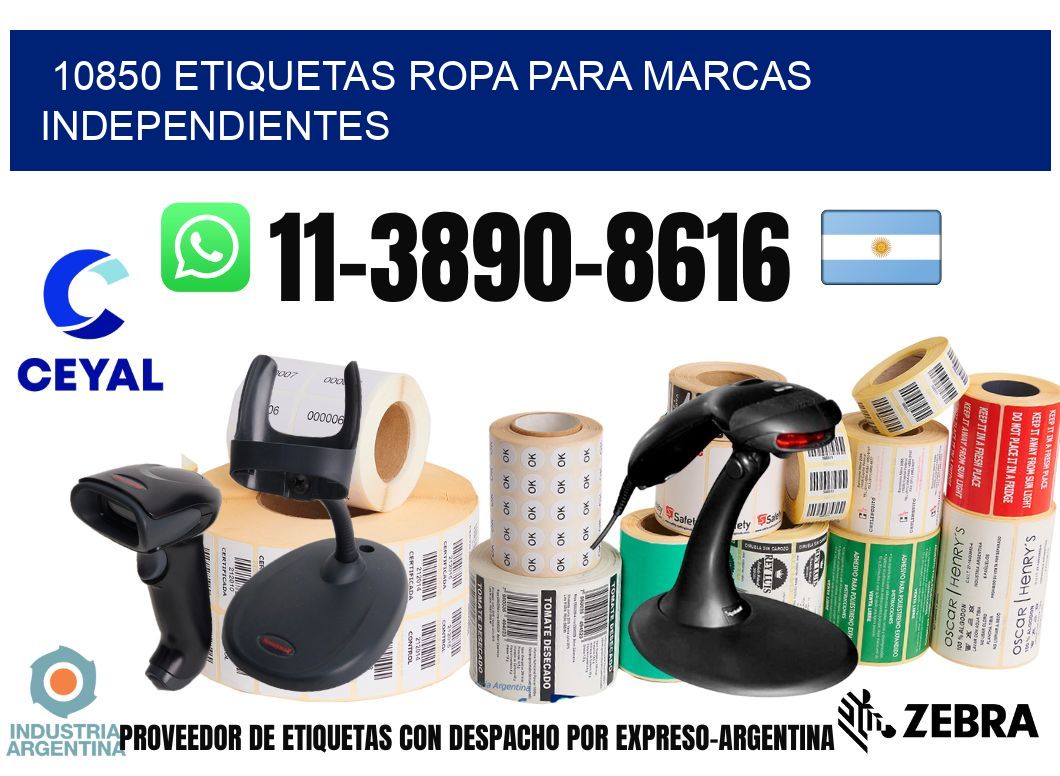10850 Etiquetas ropa para marcas independientes